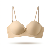 Soutien-gorge confortable, respirant, uni, demi-bonnet, sans armatures, push-up, sans coutures, pour tous les jours