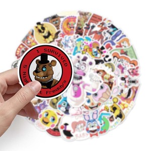50 Pegatinas de Moda del Juego de Terror <span class=keywords><strong>Five</strong></span> Nights <span class=keywords><strong>at</strong></span> <span class=keywords><strong>Freddy</strong></span>'<span class=keywords><strong>s</strong></span> para Monopatín, Equipaje, Portátil, Teléfono, Botella, Pegatinas Decorativas - Product Image 6