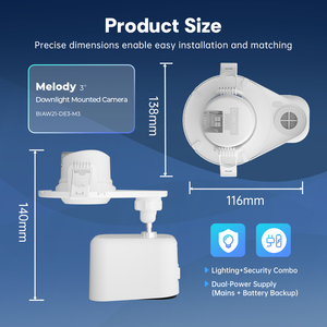YIMMET Akıllı Kablosuz Güvenlik Kamerası CMOS Sensör 2K WiFi Gece Görüşü Bulut IP66 Su Geçirmez Çift Yönlü Ses Hareket Algılama - Product Image 5