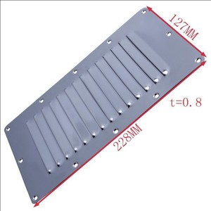 Couverture de ventilation pour bateau en acier inoxydable, 13 fentes à persiennes, 228x127mm, trappe de ventilation, quincaillerie marine - Product Image 3