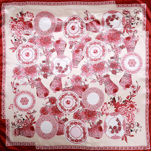 Nuova <span class=keywords><strong>elegante</strong></span> <span class=keywords><strong>sciarpa</strong></span> in porcellana <span class=keywords><strong>blu</strong></span> cinese di 90x90cm-<span class=keywords><strong>sciarpa</strong></span> in seta Hangzhou, grande <span class=keywords><strong>sciarpa</strong></span> quadrata stampata in finta seta - Product Image 4