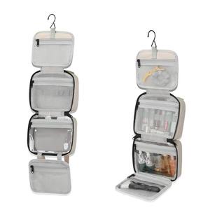 Bolsa de Aseo de Gran Capacidad, Plegable en Cuatro Partes, Personalizable <span class=keywords><strong>con</strong></span> Logotipo, Bolsa de Aseo Colgante de Viaje <span class=keywords><strong>para</strong></span> Mujer - Product Image 2