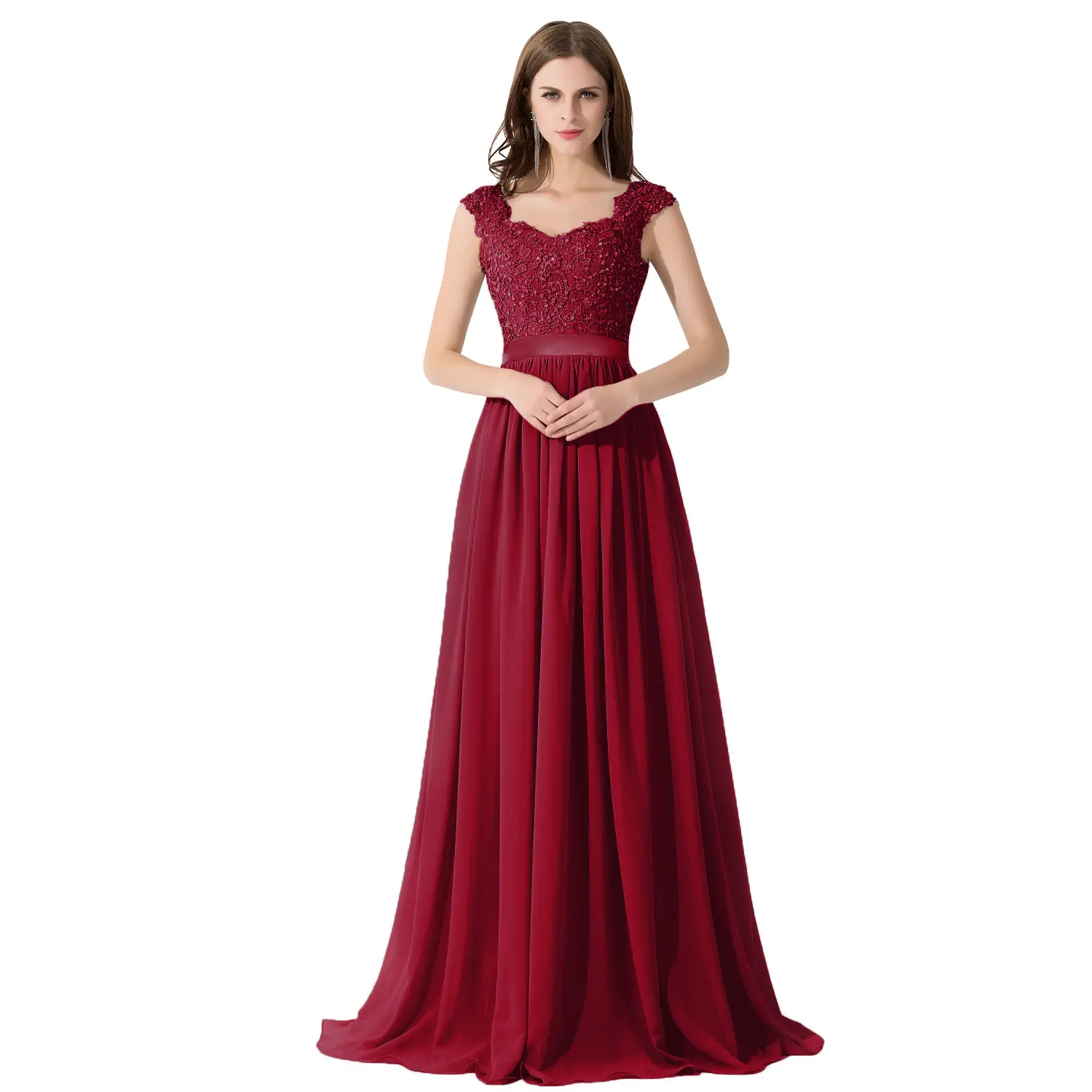 Vestido de noiva de um ombro vermelho, vestido de noiva para festa à noite, vestido de noiva