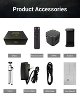 Mini Proyector DLP LED 1080P Portátil con Altavoces Integrados, 700 Lúmenes, Tiro Corto, para Cine Móvil y Hogar Inteligente