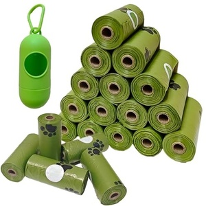 Bolsas Biodegradables Premium para Excremento de Perro, Dispensador de Bolsas Orgánicas para Desechos de Mascotas, Bolsas para Excremento de Perro para Exteriores - Product Image 1
