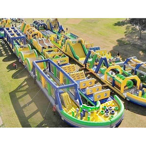 Parcours d'obstacles gonflable de 270 m de long, le <span class=keywords><strong>plus</strong></span> grand au <span class=keywords><strong>monde</strong></span>, pour les événements de divertissement en plein air, de <span class=keywords><strong>la</strong></span> fabrique Sino Inflatables - Product Image 3