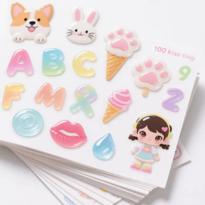 Pegatinas 3D de Alta Calidad, Pegatinas de Princesas para Disfrazarse, Pegatinas de Dibujos Animados para Niñas, Calcomanías Impermeables, Pegatinas 3D de Anime - Product Image 2
