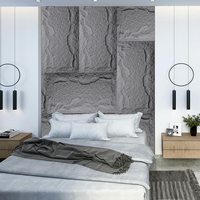 Panneaux muraux en pierre PU modernes, imperméables, ignifuges, imitation pierre, pour chambre à coucher, salon, hôtel, décoration murale graphique, installation facile, maison