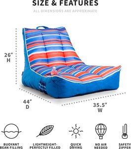 Outdoor Swimming Pool Beach Sofa Chair Lounge Style comfort Waterproof <b>Bean</b> <b>Bag</b> Chair Lazy sunlight <b>Bean</b> <b>Bags</b> - Product Image 1