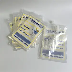 Borsa per campioni di canguro con cerniera richiudibile per clinica odontoiatrica con logo personalizzato del produttore della fabbrica