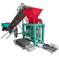 Machine à fabriquer des briques semi-automatique modèle 4-35, équipement économique de fabrication de blocs de béton pour les petites et moyennes entreprises