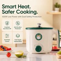 Mini-cuiseur électrique portable multifonction de haute qualité avec cuiseur vapeur et fonction antiadhésive pour nouilles et riz