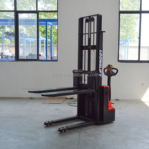 Walkie Electric Pallet Stacker 1500kg 1600kg Capacity Hand Operated Battery Powered Warehouse <b>Material</b> <b>Handling</b> Equipment - Product Image 3