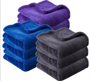 Hot Sale And High Quality 40x40cm 40x60cm 60x90cm 1200gsm Microfibre Car Wash Towel Detailing Car Drying Towel