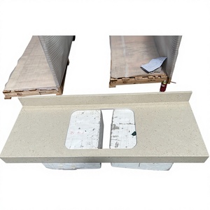 Encimera de Cuarzo Blanco Moderno y Encimeras de Cuarzo Artificial con Tamaño Personalizado - Product Image 1