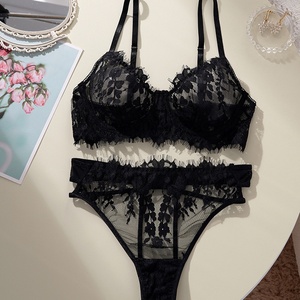 Nuovo Design Lingerie Sexy in <span class=keywords><strong>Pizzo</strong></span> e Rete Trasparente per Donne, <span class=keywords><strong>Intimo</strong></span> in Latex per Momenti Intimi - Product Image 6