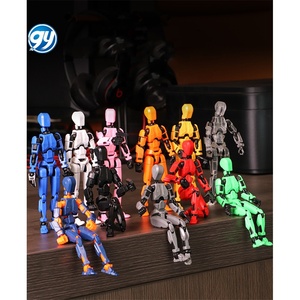 Figura de accion bán buôn Khớp nối đa Doanh di chuyển búp bê Dummy may mắn 13 3D in Robot đồ chơi T13 Hành động Hình - Product Image 2