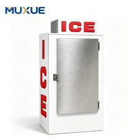 Congélateur vertical Muxue 915 mm pour sacs de glace, 650 L grande capacité, bac de stockage de glace R290, congélateur à refroidissement par air