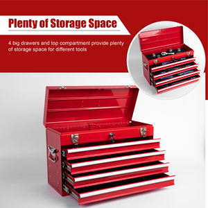 Portable Metal Red Blue Workshop <b>Tool</b> <b>Box</b> Waterproof Storage Equipment with Drawer Customizable OEM/ODM Iron Workshop <b>Tool</b> <b>Box</b> - Product Image 6