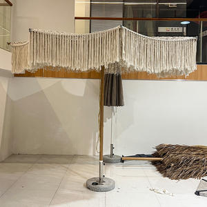 Proveedor de Sombrillas Grandes de Lujo para Exteriores, Hechas a Mano con Cuerda y Aluminio, Sombrillas Comerciales al por Mayor, Sombrillas de <span class=keywords><strong>Patio</strong></span> Personalizables con Bases - Product Image 3