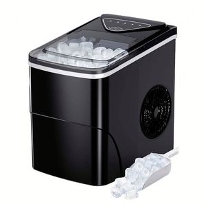 Machine à glaçons électrique portable mini avec réservoir d'eau pour voiture, cuisine extérieure et usage domestique - Product Image 1