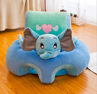 Peluche pour bébés, personnalisable, canapé de sécurité, en forme de grenouille, cochon, chat, lapin, abeille, apprendre à s'asseoir