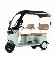 Scooter électrique à trois roues pour petits passagers, adapté aux familles et aux adultes