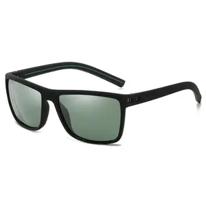 Neue Herren-Sport-Sonnenbrille mit polarisierter Linse Schlussverkauf Großhandel schwarzer Rahmen Sonnenbrille personalisierte Sport-Rahmen