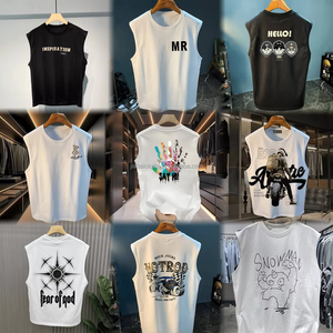 Fabricants européens T-shirts pour hommes respirants en pur coton avec impression de monstres comiques pour l'été à manches courtes - Product Image 1