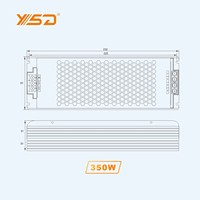 500W AC-DC alimentation à interrupteur unique 12V 24V 48V transformateur à tension constante pilote LED éclairage IP20 aluminium haut
