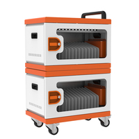 Casier de charge USB certifié ETL pour 16 appareils, armoire sécurisée pour tablettes iPad, charge rapide 12W avec système de refroidissement automatique