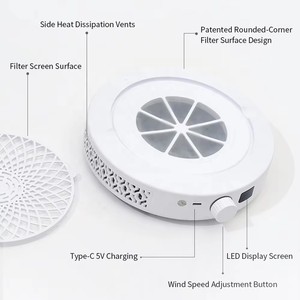 Mini aspirateur à poussière pour ongles rechargeable avec écran HD, vitesse réglable, faible bruit, pour manucure - Product Image 3