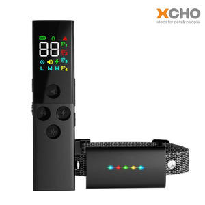 Collier de dressage pour chien Xcho, réglable, rechargeable, écran couleur, 3 modes, pour chiens de petite et grande taille, design breveté noir - Product Image 2