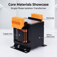 Transformador de Control Monofásico de Tipo Seco JBK5 de Alto Factor de Potencia con Bobina de Bobinado Cuadrado para un Uso Eficiente de la Energía Industrial