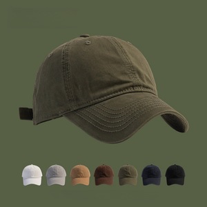 Unisex <b>Baseball</b> <b>Cap</b> Solid Color Cotton Breathable Curved Brim All Season Hat - Product Image 5