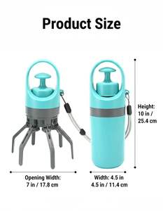 Recogedor de Excrementos de Perro para Exteriores con Dispensador de Bolsas Integrado y Mango Extensible - Product Image 6