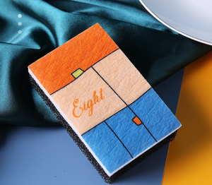 Esponja de fregado para limpieza de cocina, esponja para lavar platos, paño, forma personalizada, venta de fábrica - Product Image 5