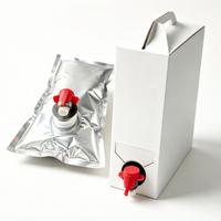 Poche souple BIB en aluminium et PE avec bec verseur aseptique, qualité alimentaire, étanche, pour vodka, whisky, vin, jus, lait