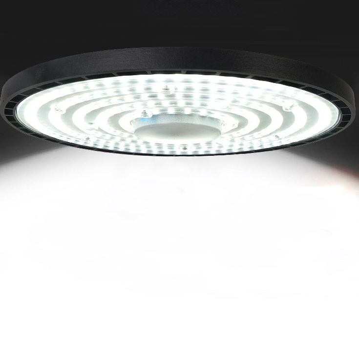 100 Вт 200 Вт Dlc 1-10 в регулируемая промышленная алюминиевая горная лампа High Bay Ufo 5000k Светодиодные лампы High Bay