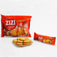 Biscuits sandwichs ronds au fromage 480g en gros, saveurs assorties beurre et chocolat, fabrication OEM