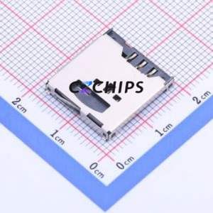 HYCW62-2IN116-270B SD Card / Memory Card Connector SMD Connector Plug-In Type MicroSD Card (TF Card) Card Holder With - Product Image 1