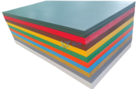 Feuille de plastique HDPE pour Sandwich, 15mm, 19mm, Texture de peau d'orange Stable aux UV, double couleur, Triple couche