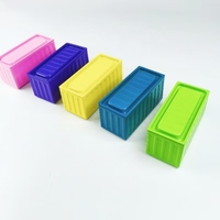 Boîte en fer blanc de qualité alimentaire, multi-couleurs au choix, en forme de conteneur, pour bonbons, biscuits, emballage cadeau, rangement de bureau