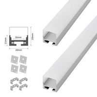 Profilé en aluminium pour plafonnier 004A Profilé de barre de led de câble suspendu 20*20MM