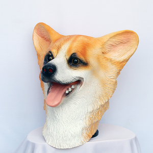 ISO 9001 Máscara <span class=keywords><strong>de</strong></span> <span class=keywords><strong>perro</strong></span> realista Lindo Animal <span class=keywords><strong>de</strong></span> goma Overhead Pascua Cosplay Suministros para fiestas <span class=keywords><strong>de</strong></span> Halloween Máscaras <span class=keywords><strong>de</strong></span> fiesta - Product Image 5