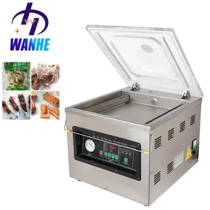 WANHE-máquina de envasado al vacío DZ 400 pequeña semiautomática, equipo de envasado al vacío para carne y alimentos