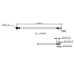 निः शुल्क नमूने कस्टम 180 मिमी आरएफ 1.13 पिक्स कोएक्सियल संचार केबल कोएक्सियल संचार केबल ओपन आरफ - Product Image 4