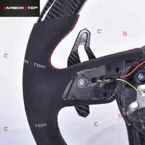 Volant en Fiber de carbone pour <span class=keywords><strong>Audi</strong></span> <span class=keywords><strong>RS4</strong></span> A4 8J B6 4F S8 D4 S4 B8.5 RS3 8V A6 C6 4F TT <span class=keywords><strong>MK1</strong></span> - Product Image 4