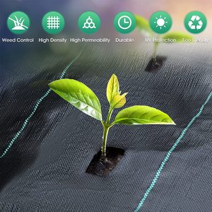 Telo Pacciamante Nero in PP Tessuto Anti-Erbacce, Anti-UV, Biodegradabile, per Giardino e Paesaggistica, Tagliabile - Product Image 2