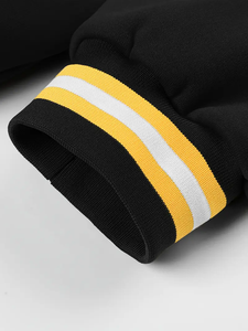 Veste de baseball brodée pour hommes, manteau décontracté élégant à manches longues et à boutons, vêtements d'extérieur, livraison directe - Product Image 6